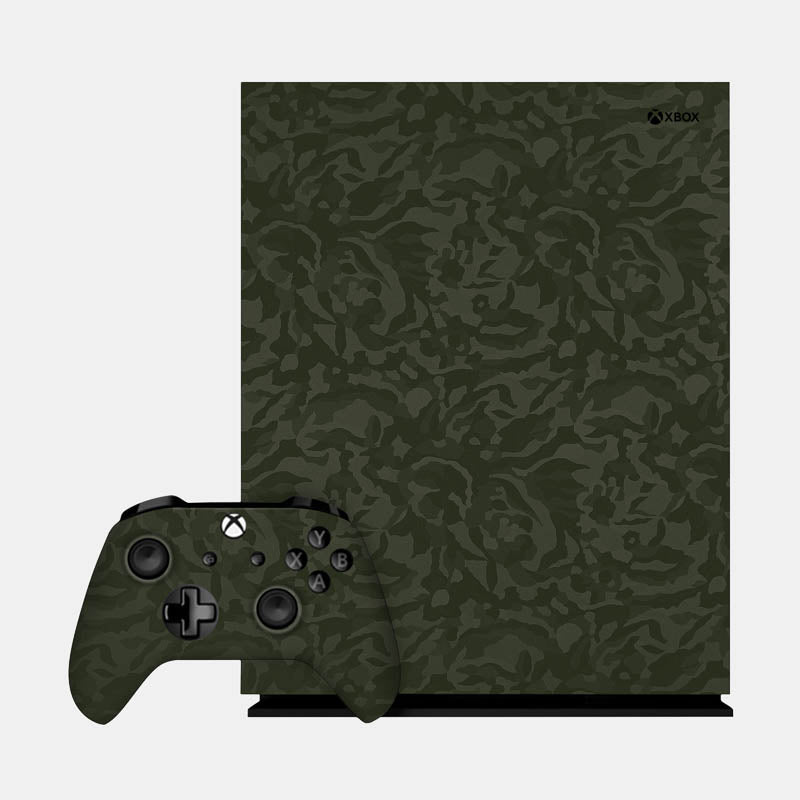 Green Camo Glass Back