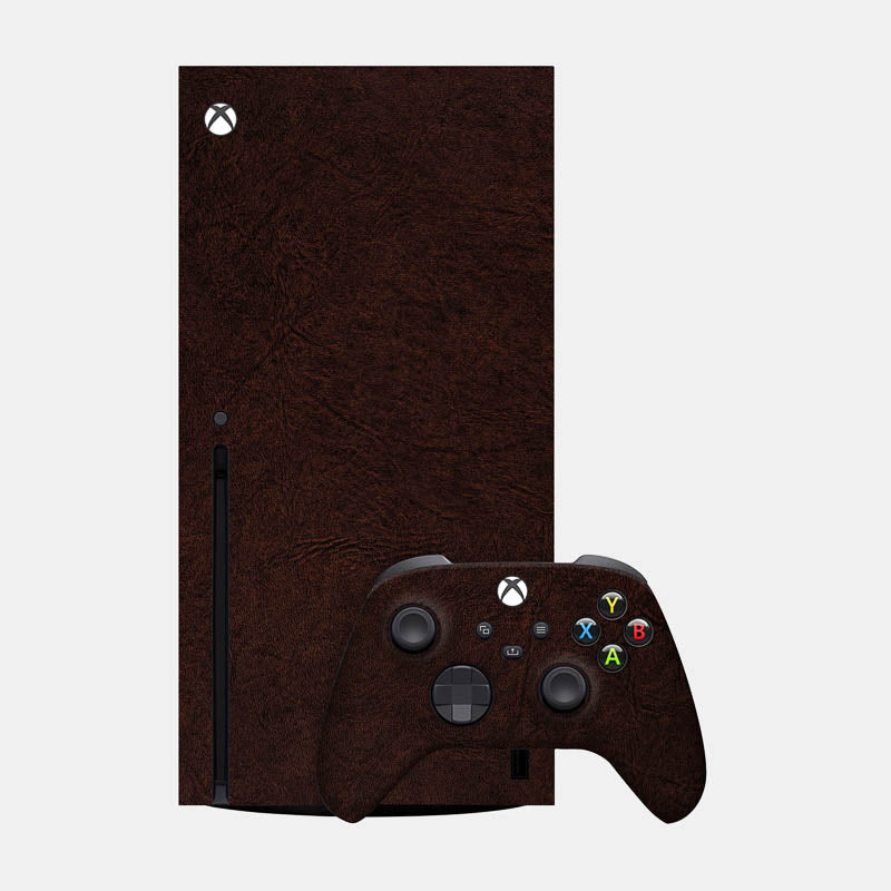 Brown Leather Glass Back