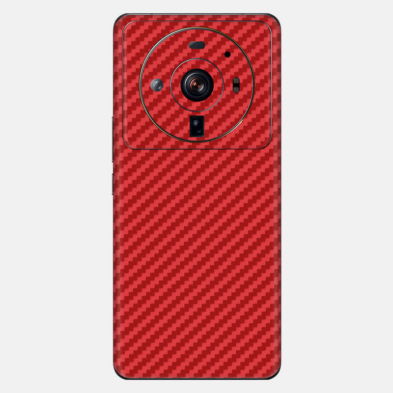 Carbon Fibre Red Glass Back