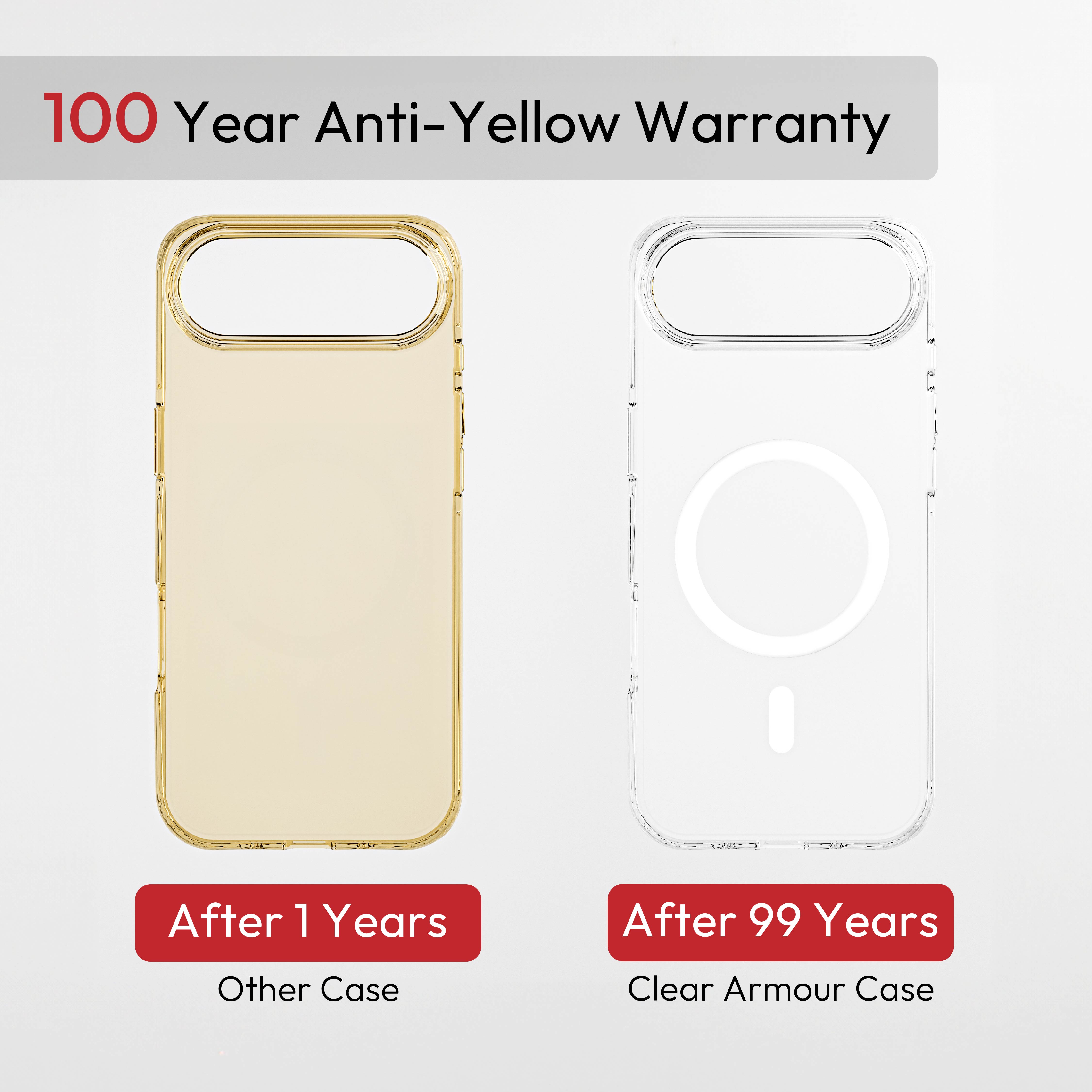 iPhone 17 Air Clear Armour Anti-Yellow MagSafe Case