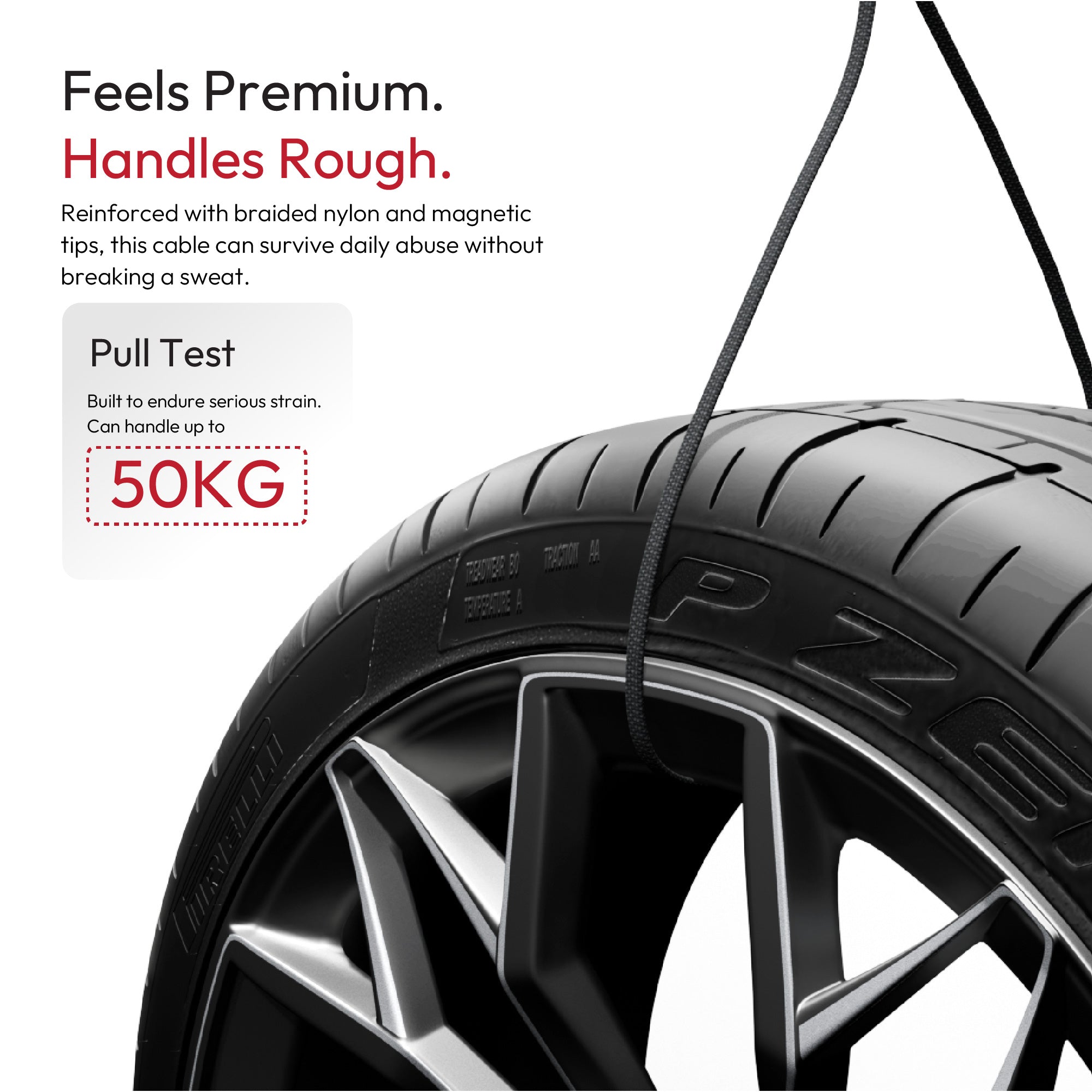 MagLock 4-in-1  Flat Magnetic 240W Fast Charging Cable