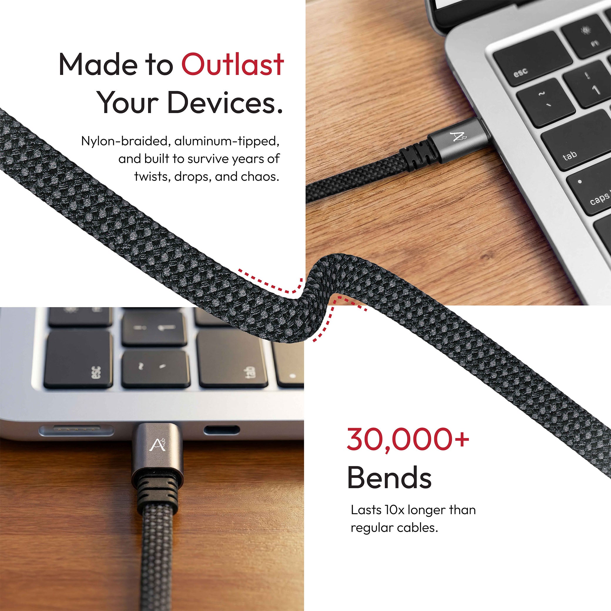 MagLock Type C to C Flat Magnetic 240W Fast Charging Cable [1M]