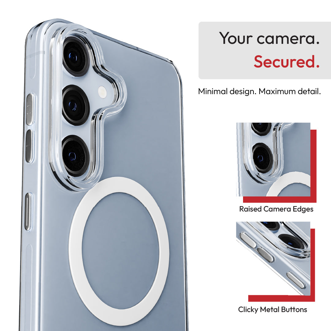 Samsung Galaxy S25 Clear Armour Anti-Yellow MagSafe Case