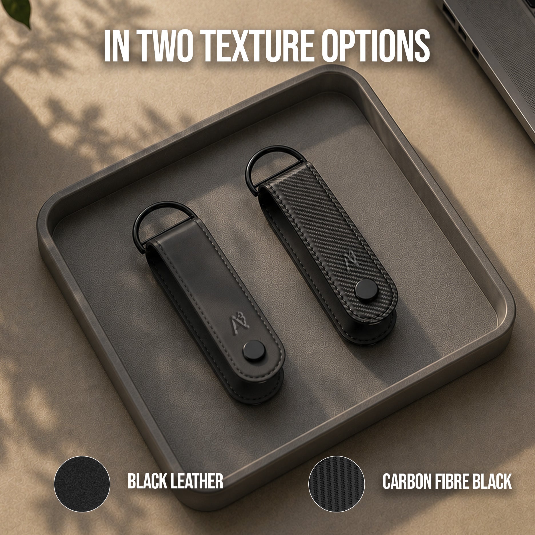 Key Organizer Black Leather
