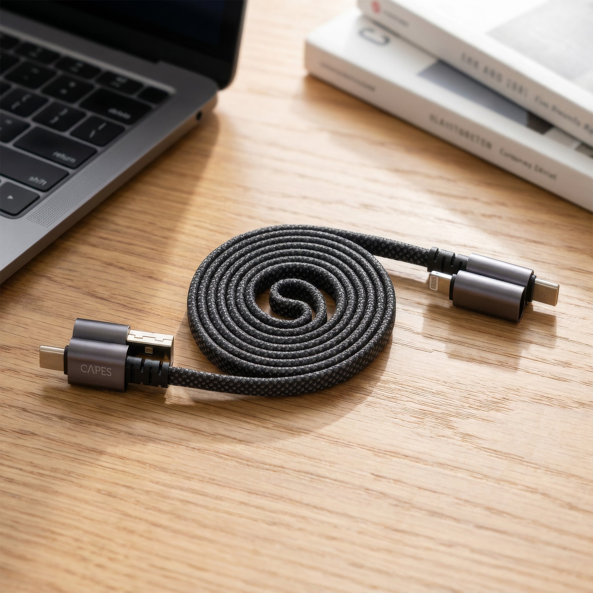 MagLock 4-in-1  Flat Magnetic 240W Fast Charging Cable [1M]