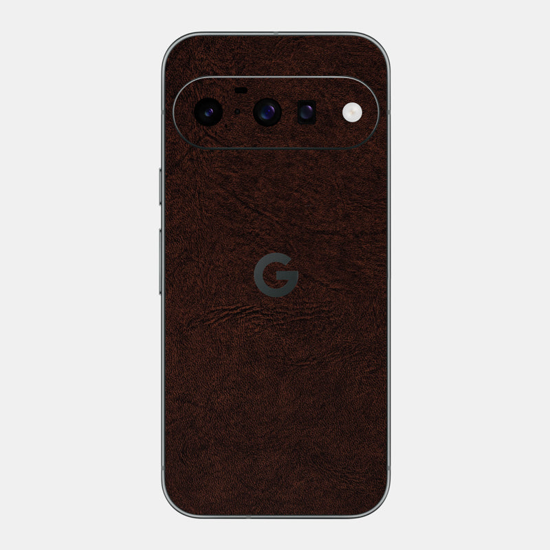 Brown Leather Glass Back