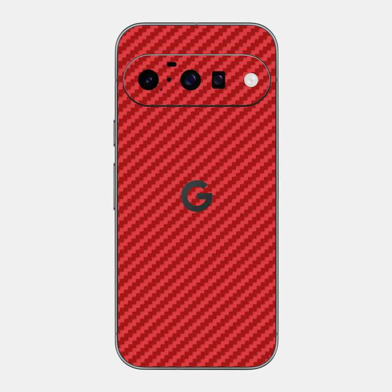 Carbon Fibre Red Glass Back