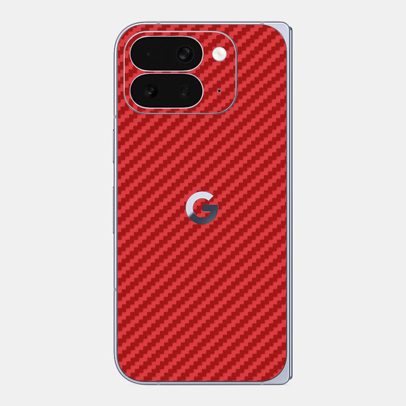 Carbon Fibre Red Glass Back