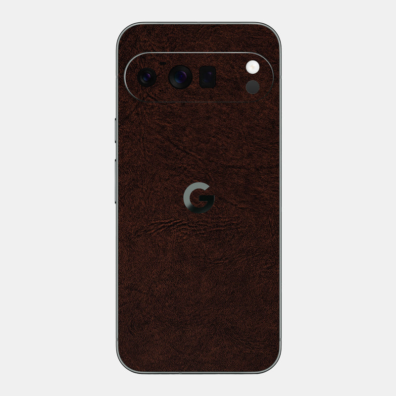 Brown Leather Glass Back