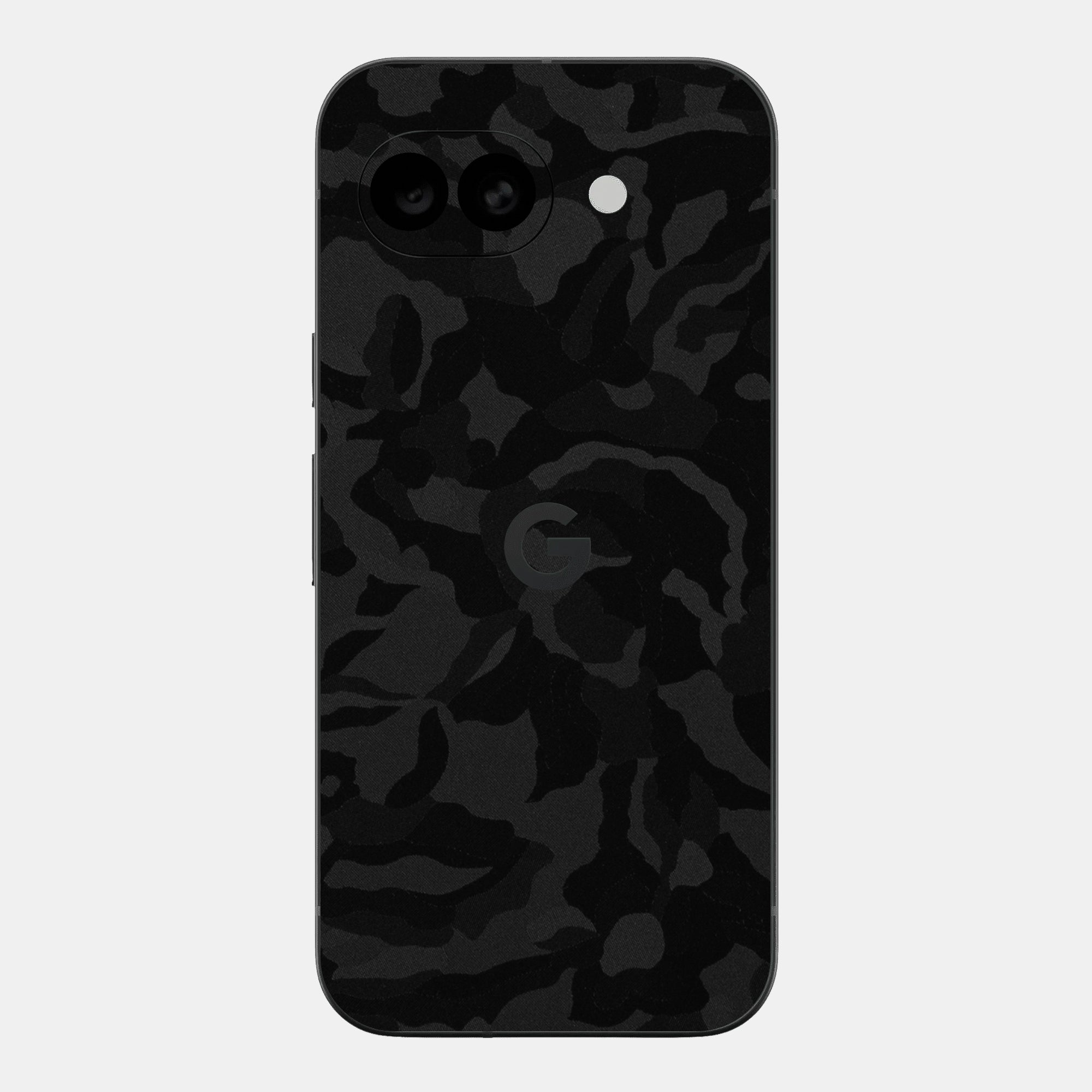 Black Camo Glass Back