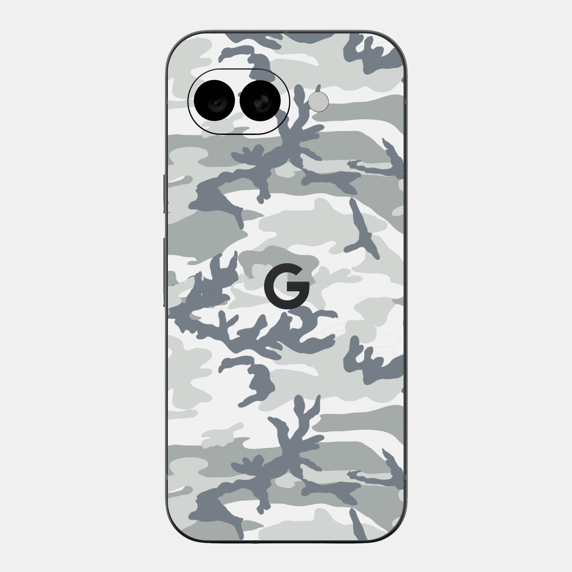 Snow Camo Glass Back