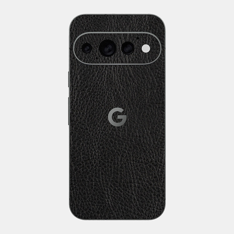 Black Leather Glass Back