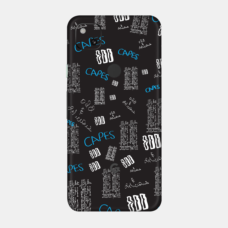 Black Scribble Full Back