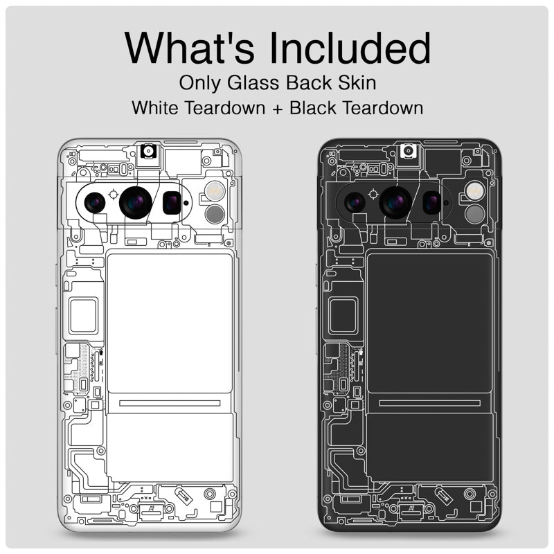 Teardown Black Glass Back