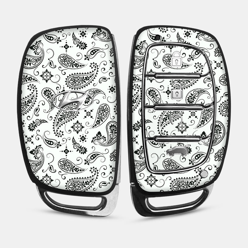 White Paisley Key-1