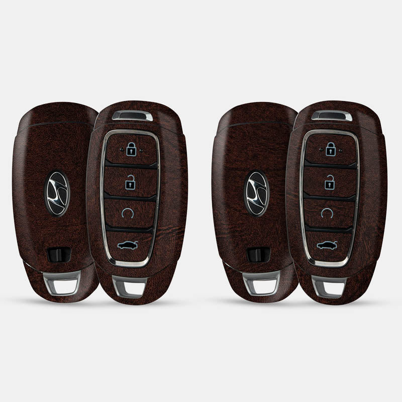 Brown Leather Key-1 + Key-2