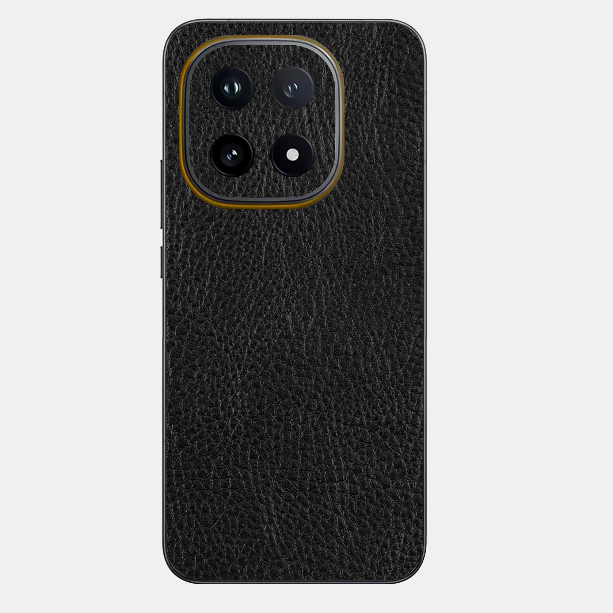 Black Leather Glass Back