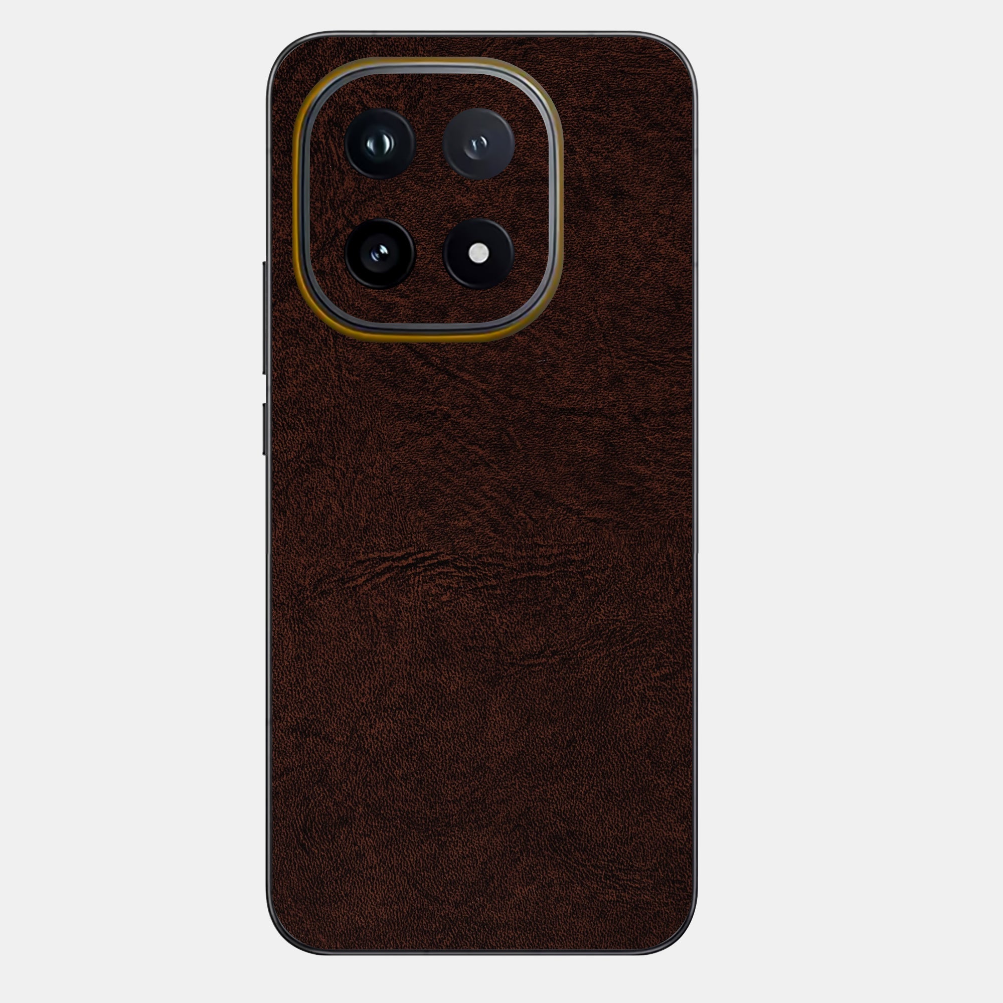 Brown Leather Glass Back