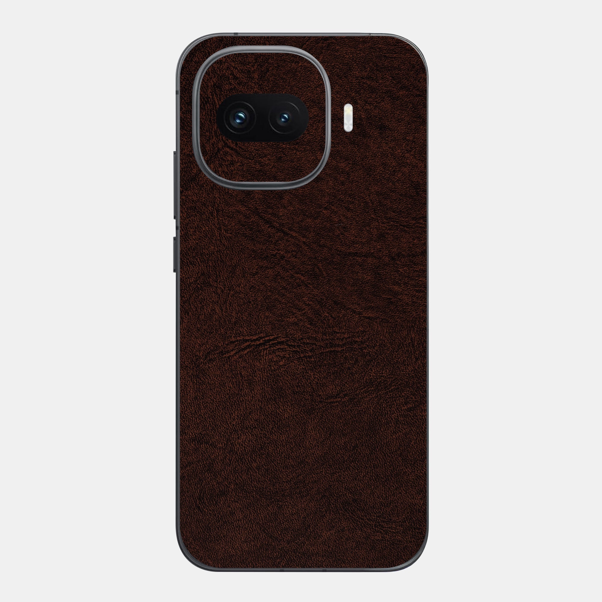 Brown Leather Glass Back