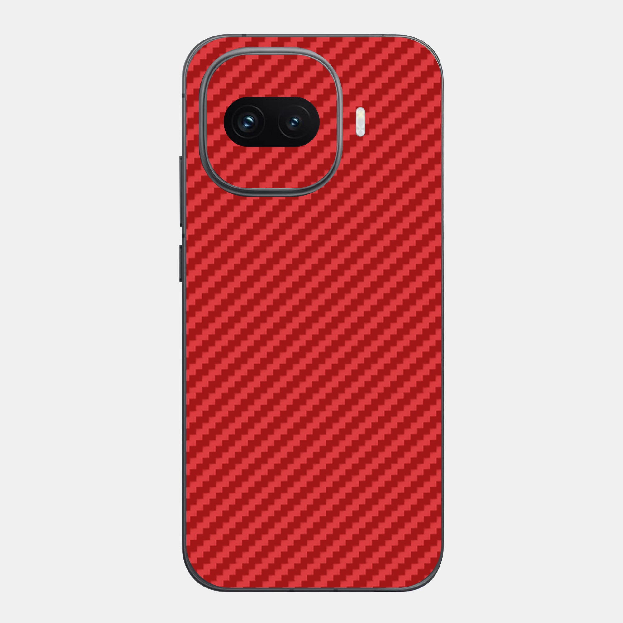 Carbon Fibre Red Glass Back
