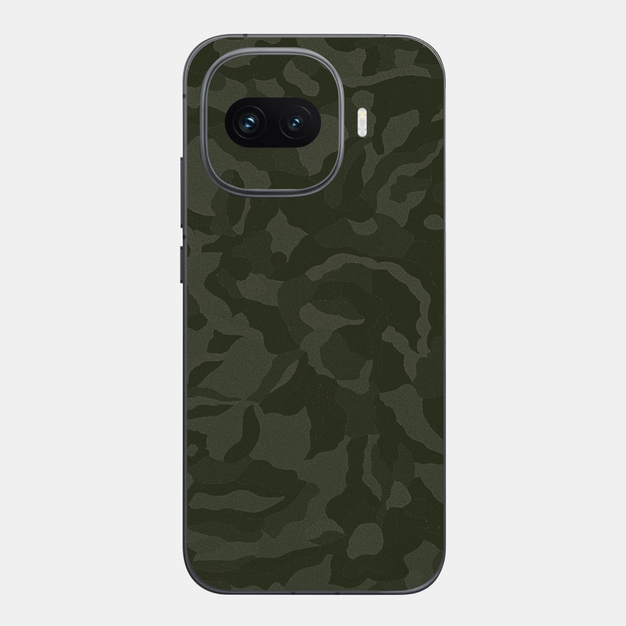 Green Camo Glass Back