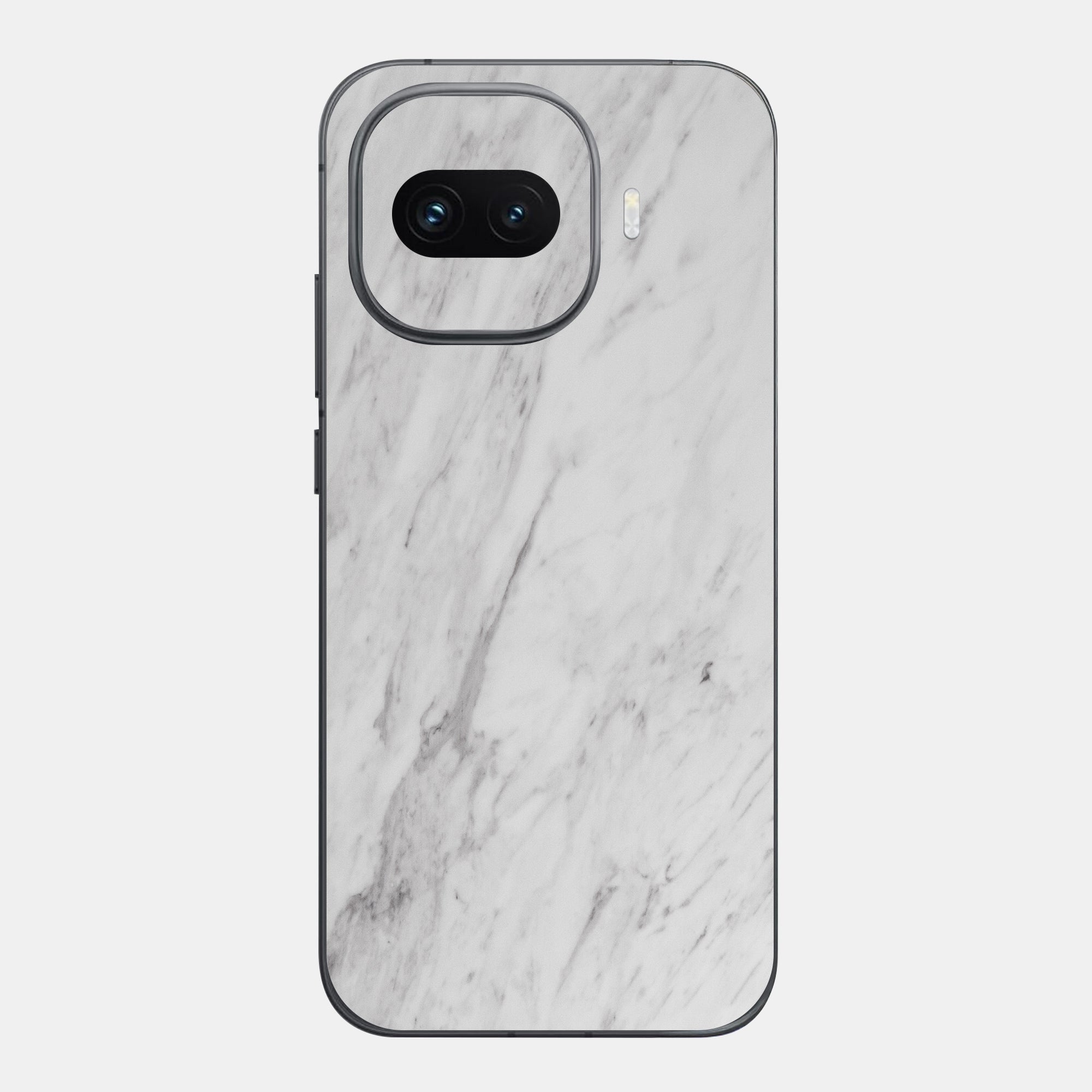 White Marble Glass Back