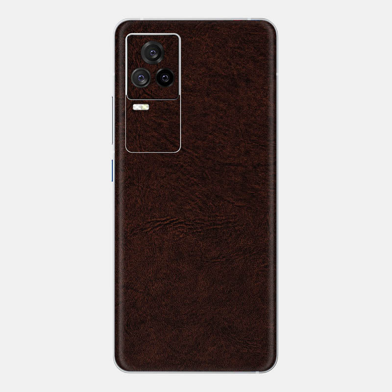 Brown Leather Glass Back