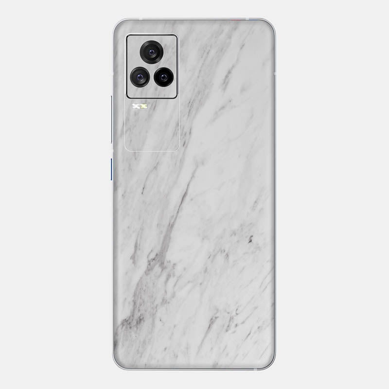 White Marble Glass Back