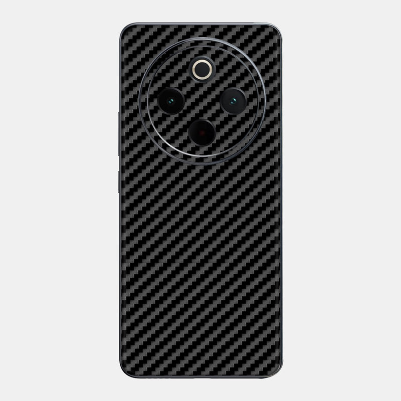 Carbon Fibre Black Glass Back