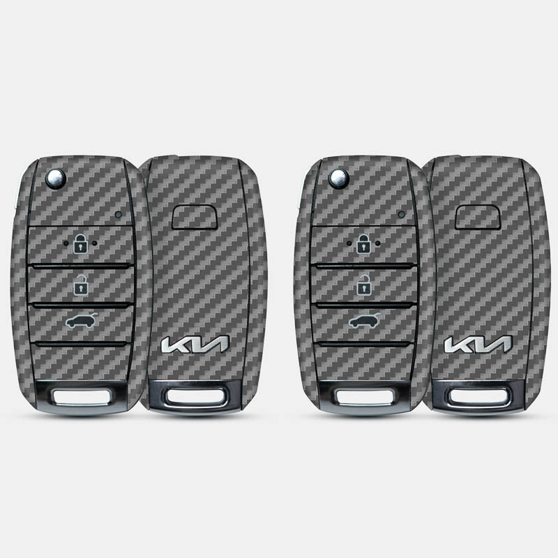 Carbon Fibre Grey Key-1 + Key-2