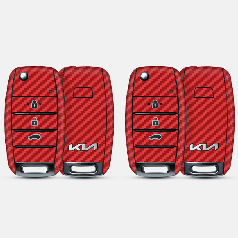 Carbon Fibre Red Key-1 + Key-2