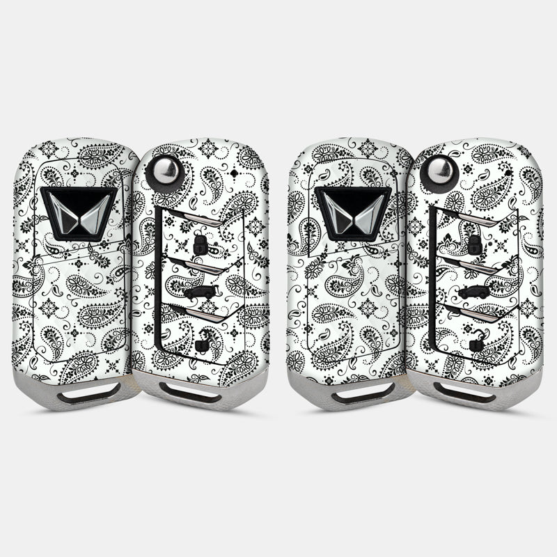 White Paisley Key-1 + Key-2