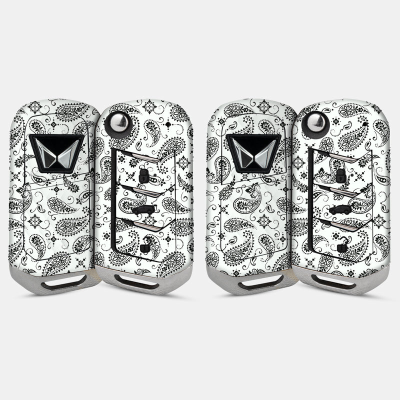 White Paisley Key-1 + Key-2