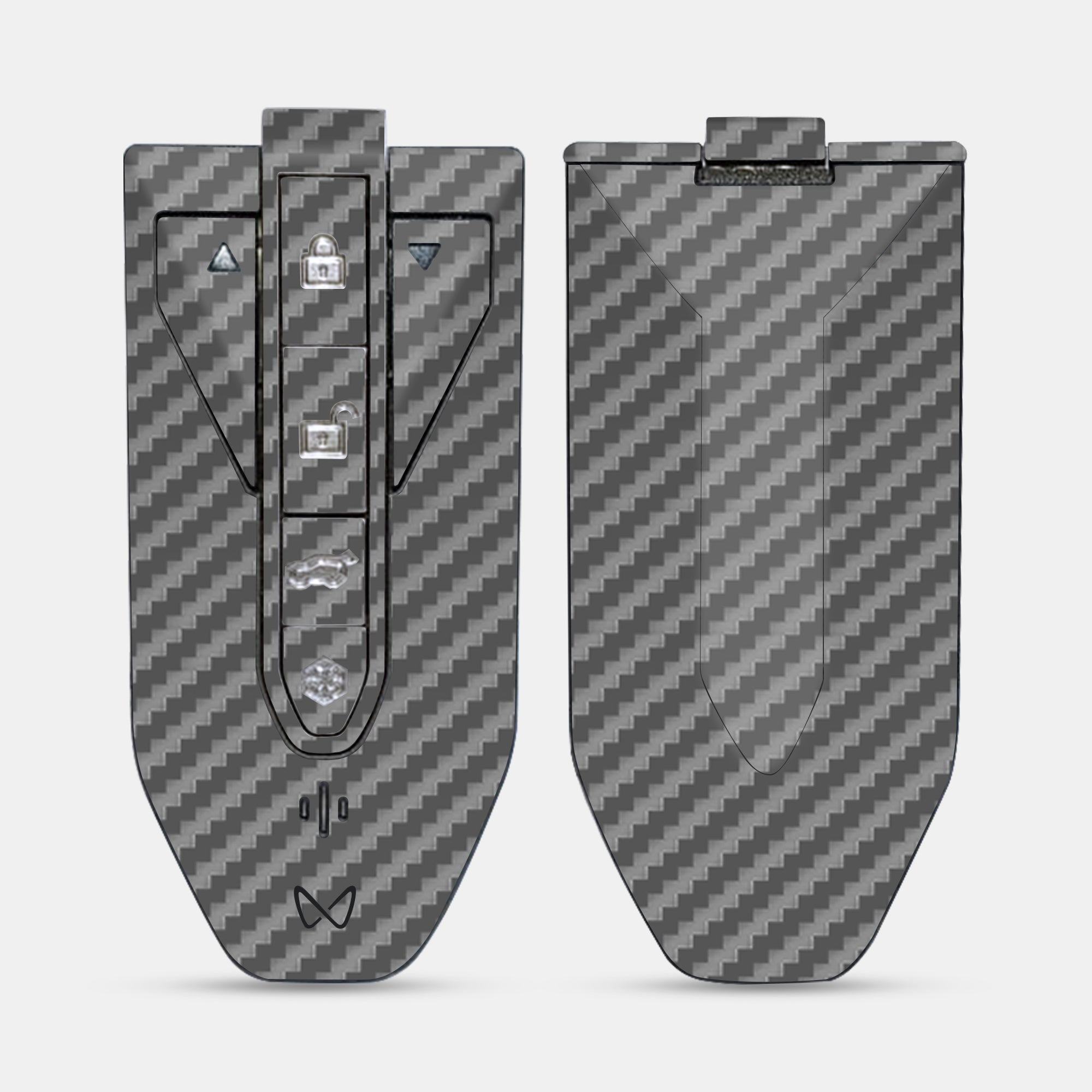 Carbon Fibre Grey Key-1 + Key-2