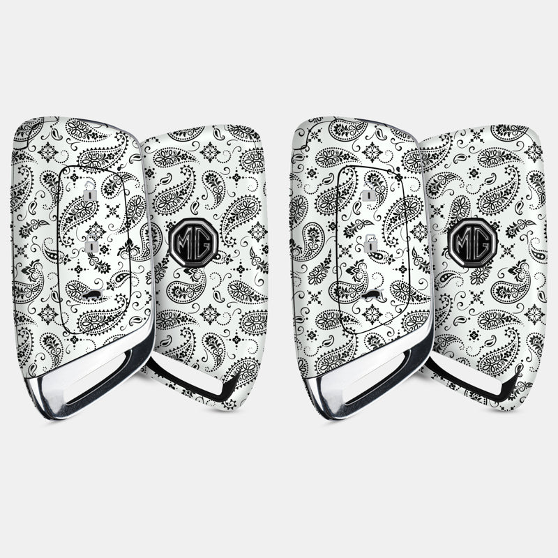 White Paisley Key-1 + Key-2