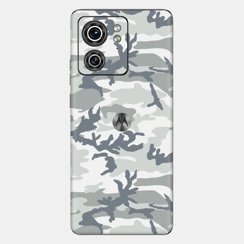 Snow Camo Glass Back