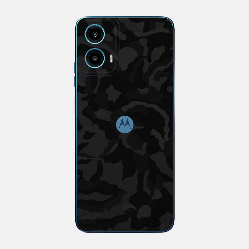 Black Camo Glass Back