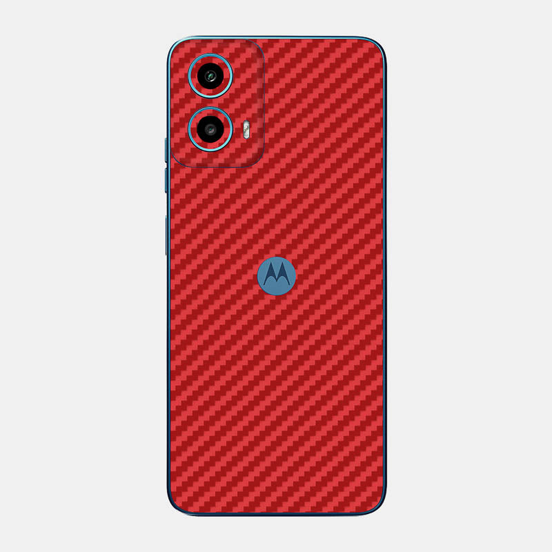 Carbon Fibre Red Glass Back