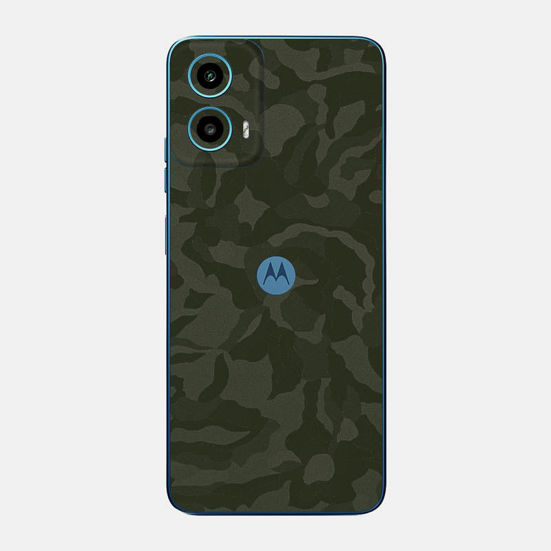 Green Camo Glass Back