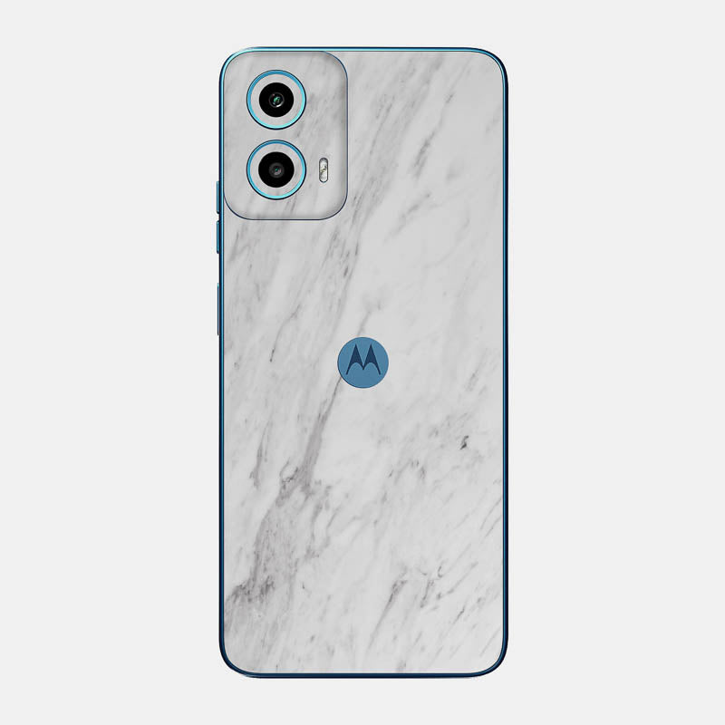 White Marble Glass Back