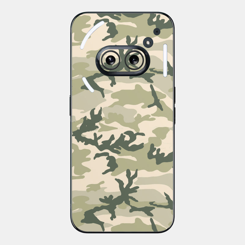 Military Camo Glass Back