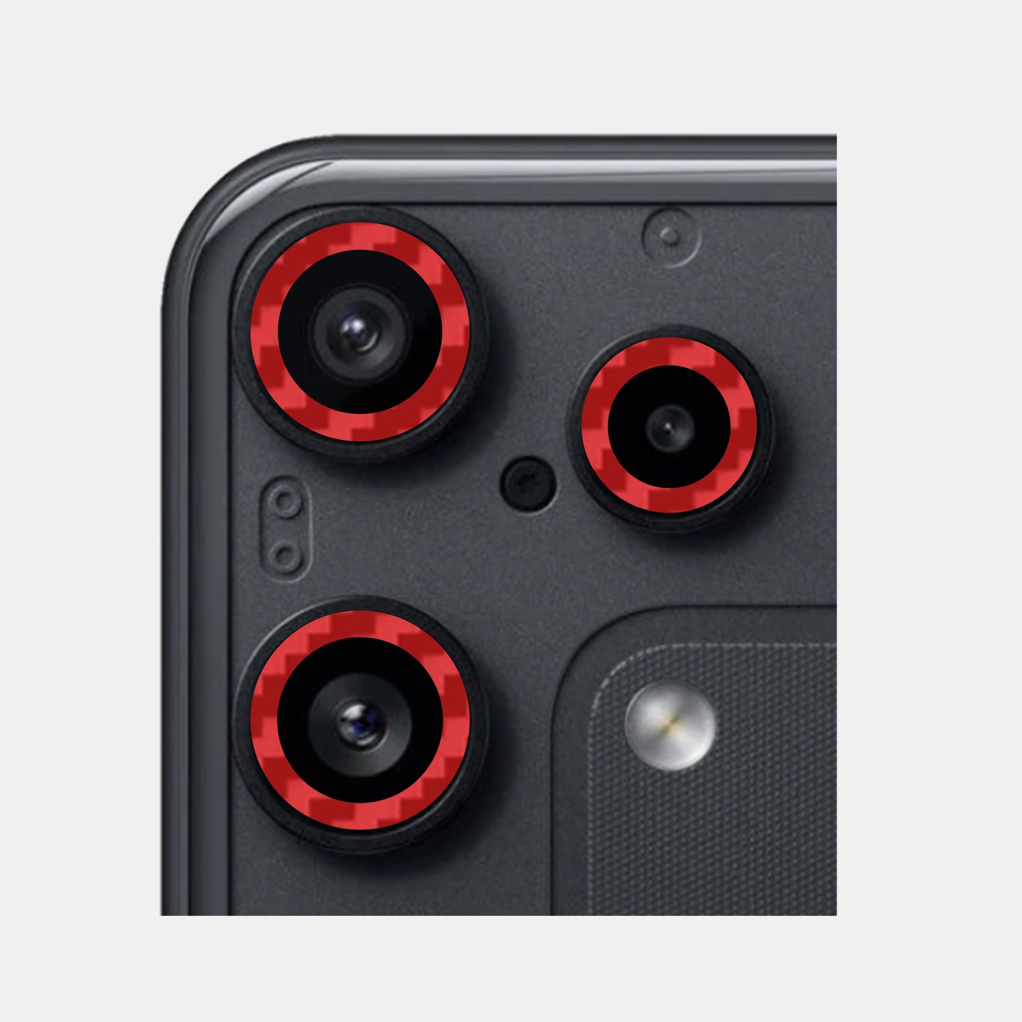 Carbon Fibre Red Pack of 2