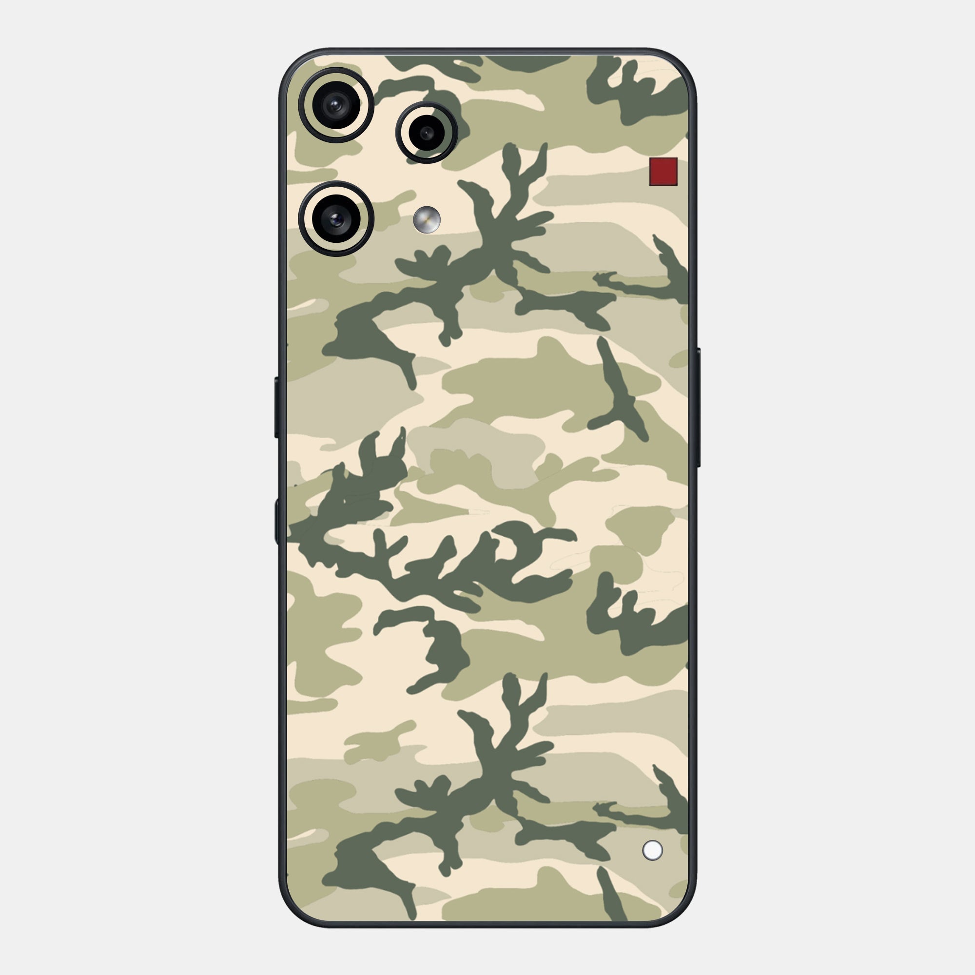 Military Camo Glass Back