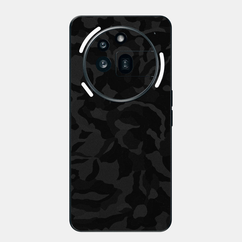 black camo Glass Back