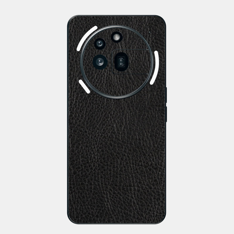 black leather Glass Back