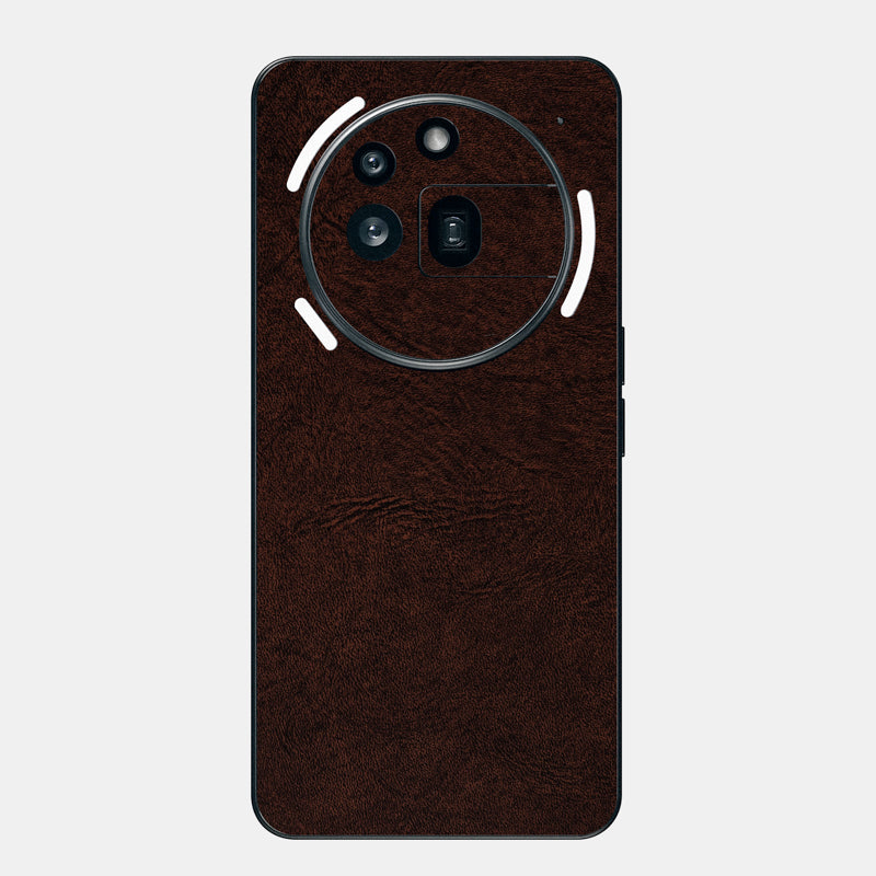 brown leather Glass Back
