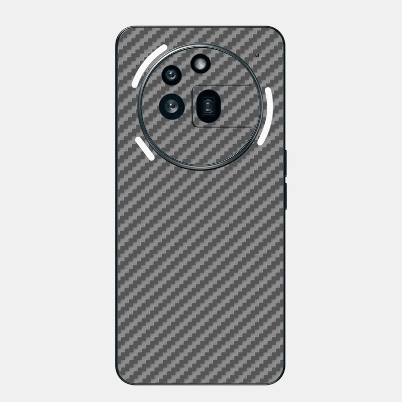 Carbon Fibre Grey Glass Back