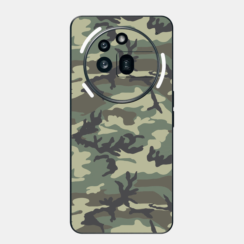 Forest Camo Glass Back