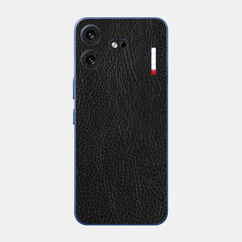black leather Glass Back