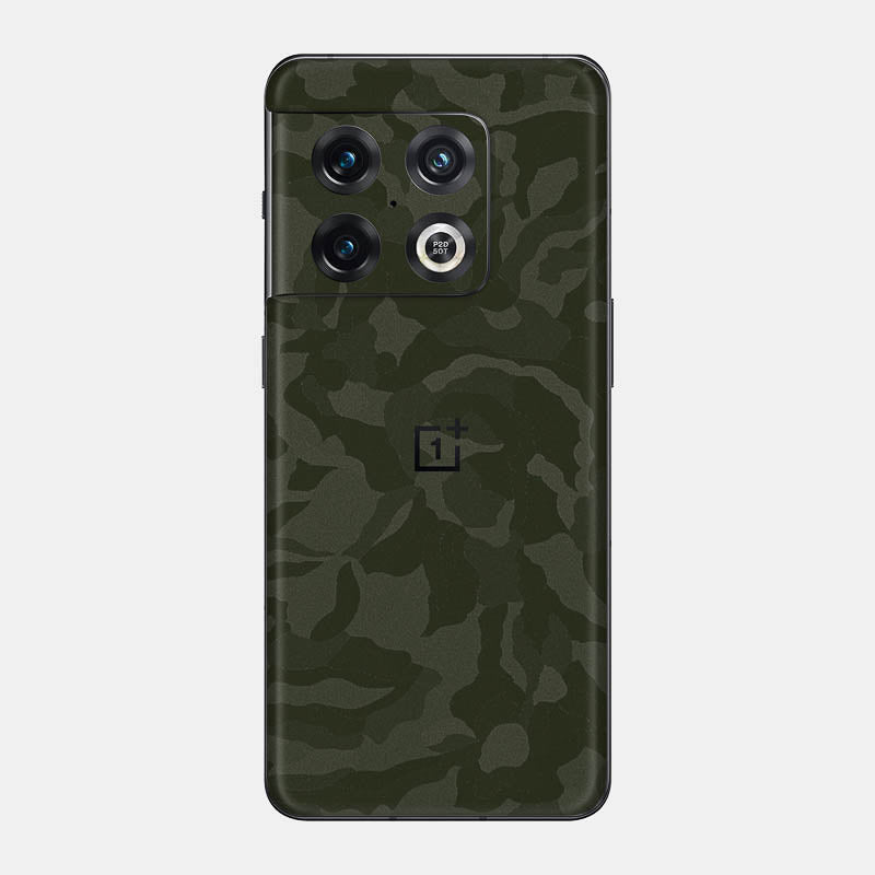 Green Camo Glass Back